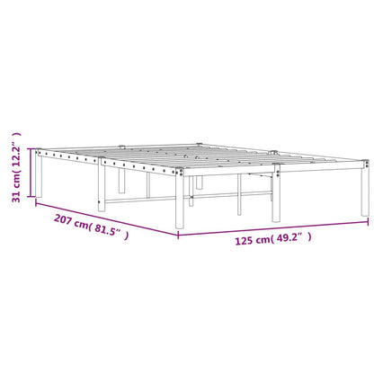 Estrutura de cama 120x200 cm metal preto