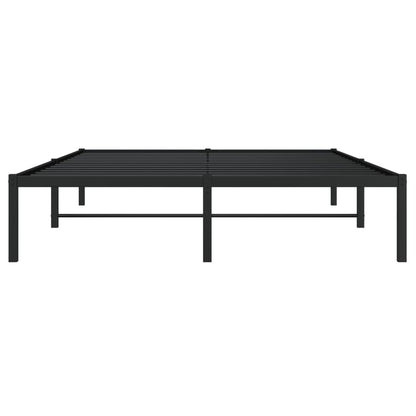 Estrutura de cama 140x190 cm metal preto