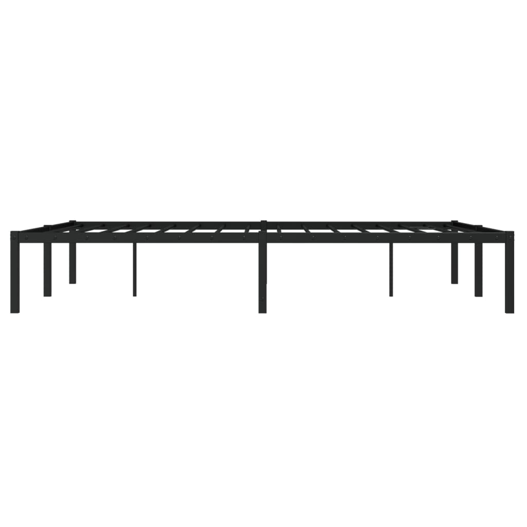 Estrutura de cama 140x190 cm metal preto