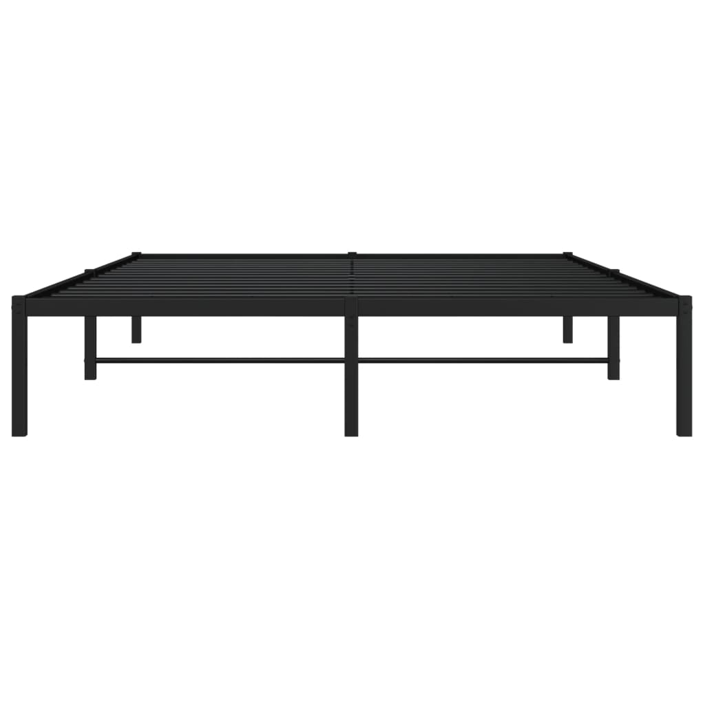 Estrutura de cama metal 150x200 cm preto