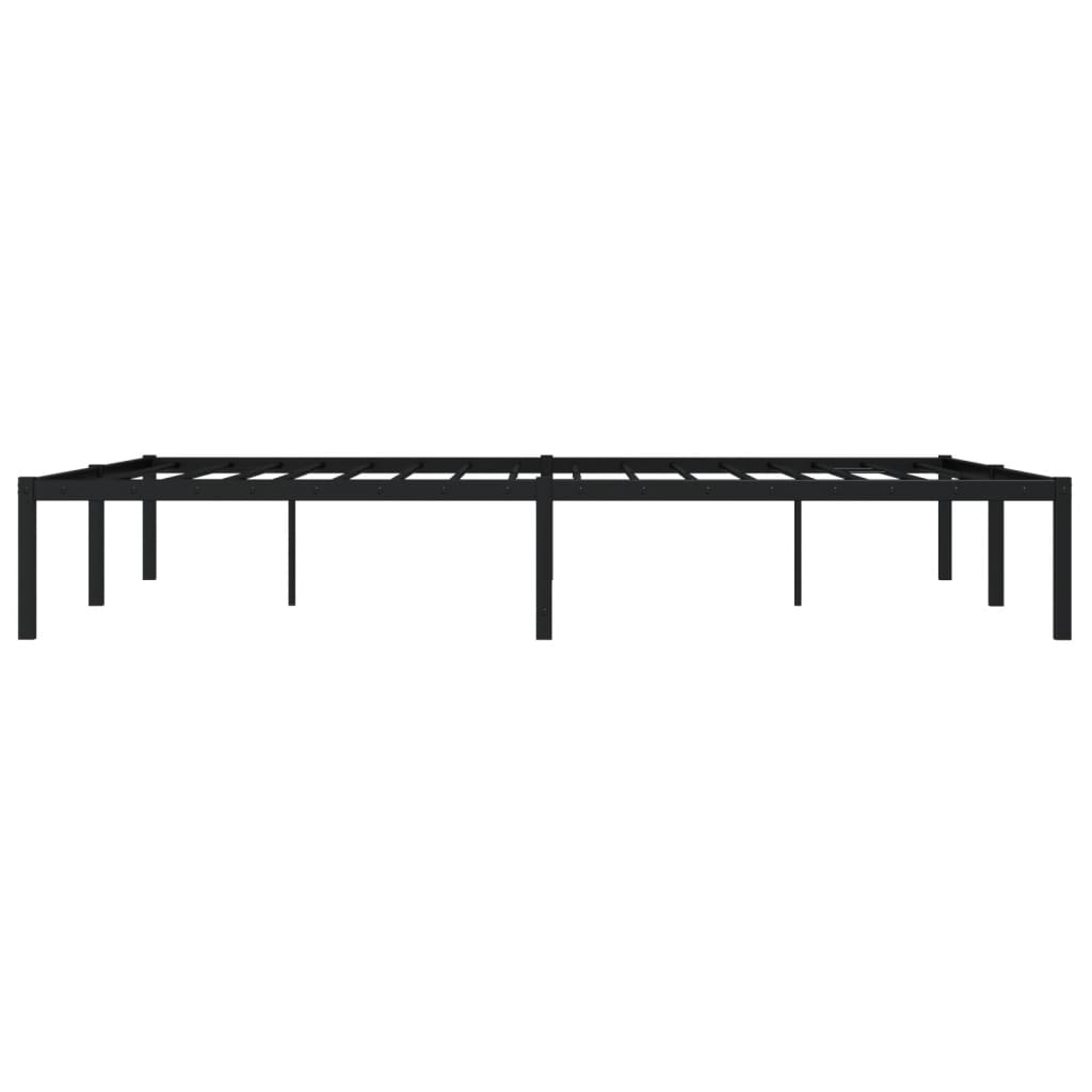 Estrutura de cama metal 150x200 cm preto