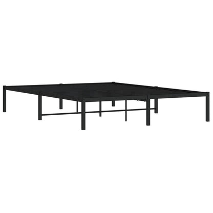 Estrutura de cama 160x200 cm metal preto