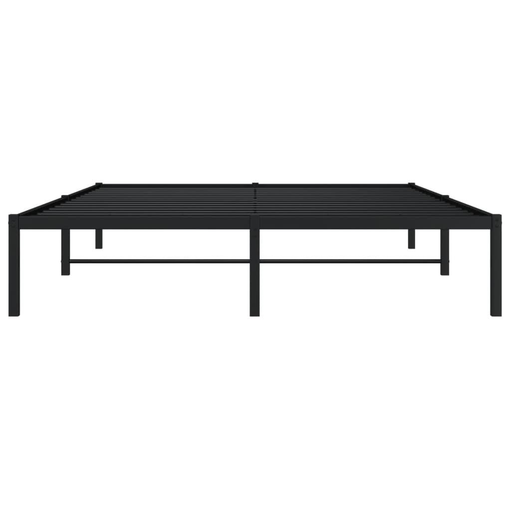 Estrutura de cama 160x200 cm metal preto