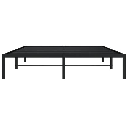 Estrutura de cama 160x200 cm metal preto