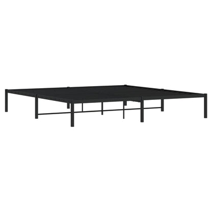 Estrutura de cama 193x203 cm metal preto