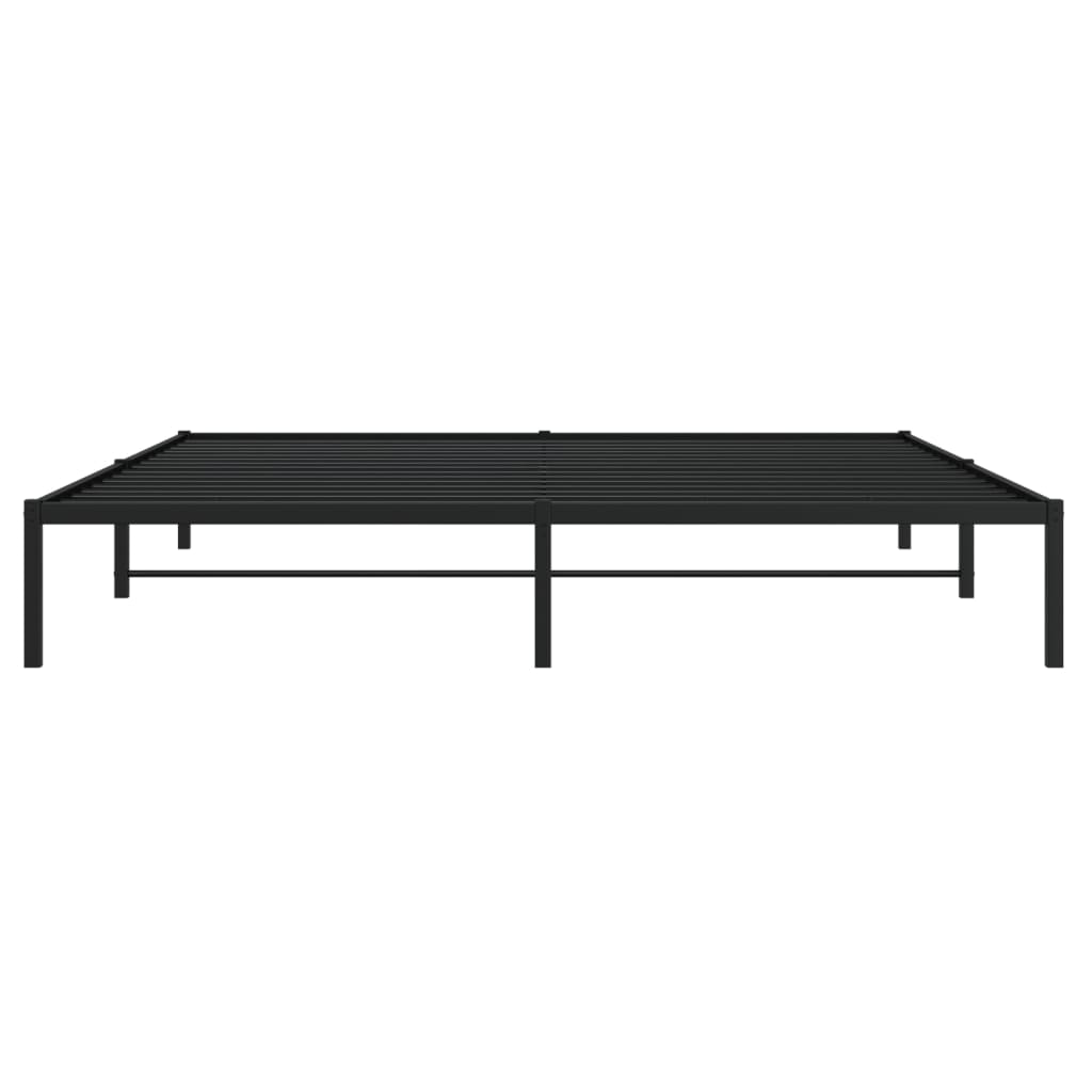 Estrutura de cama 193x203 cm metal preto