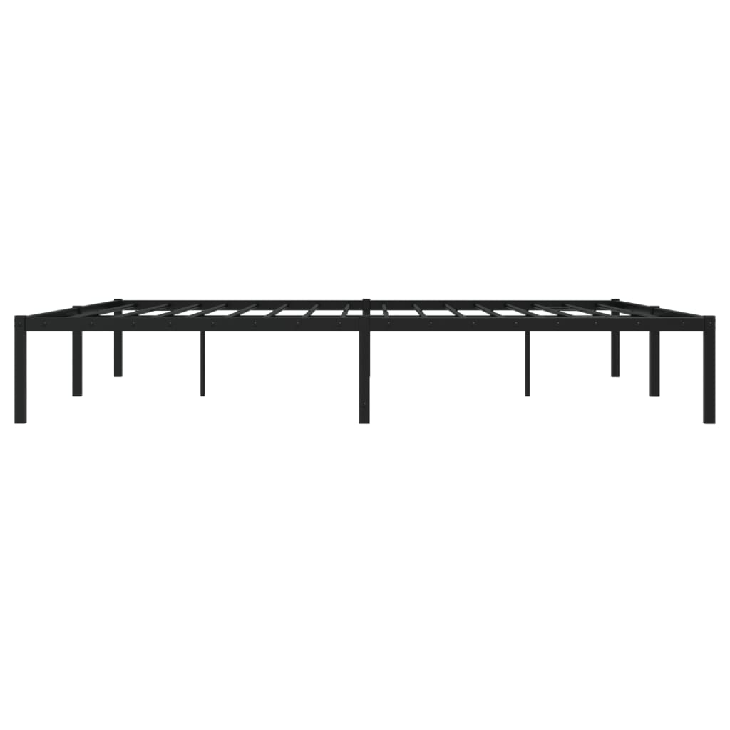 Estrutura de cama 193x203 cm metal preto