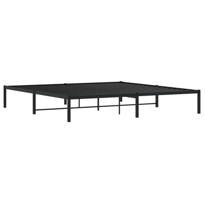 Estrutura de cama 193x203 cm metal preto