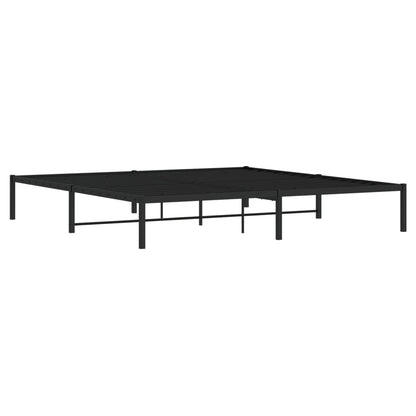 Estrutura de cama 200x200 cm metal preto