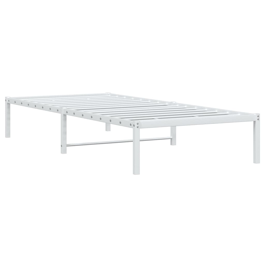 Estrutura de cama metal 90x190 cm branco