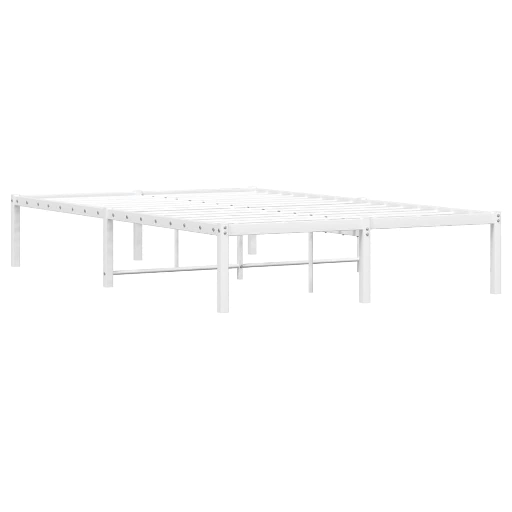 Estrutura de cama de metal 120x190 cm branco