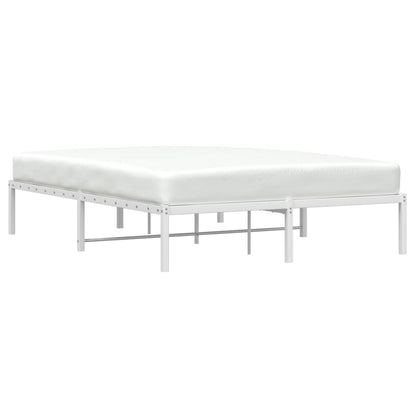 Estrutura de cama 140x190 cm metal branco