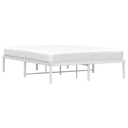 Estrutura de cama 140x200 cm metal branco