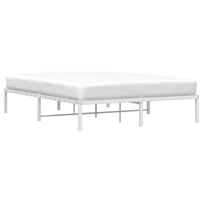 Estrutura de cama 150x200 cm metal branco