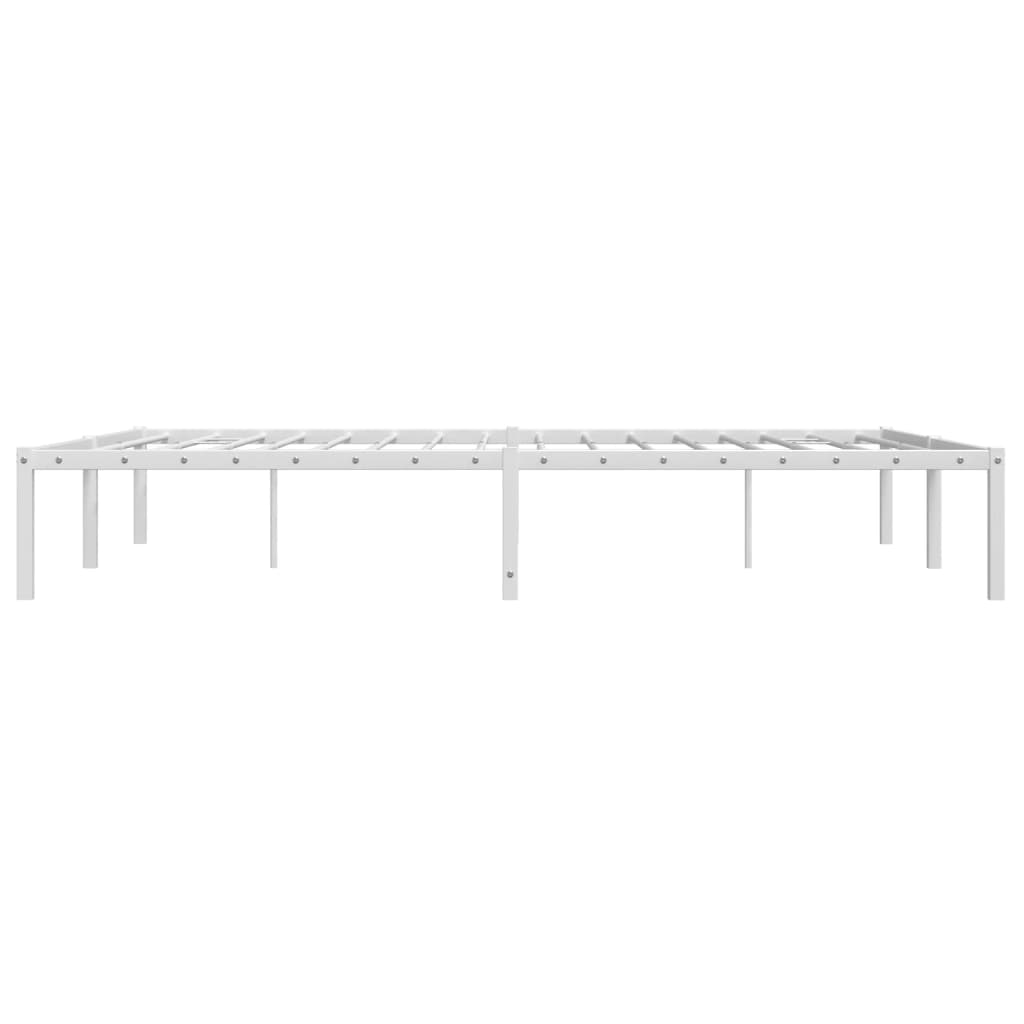 Estrutura de cama 150x200 cm metal branco