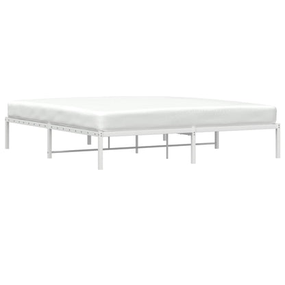 Estrutura de cama 183x213 cm metal branco