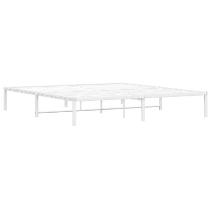 Estrutura de cama 183x213 cm metal branco