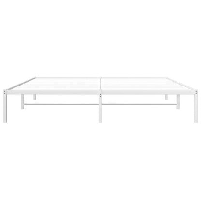 Estrutura de cama 183x213 cm metal branco