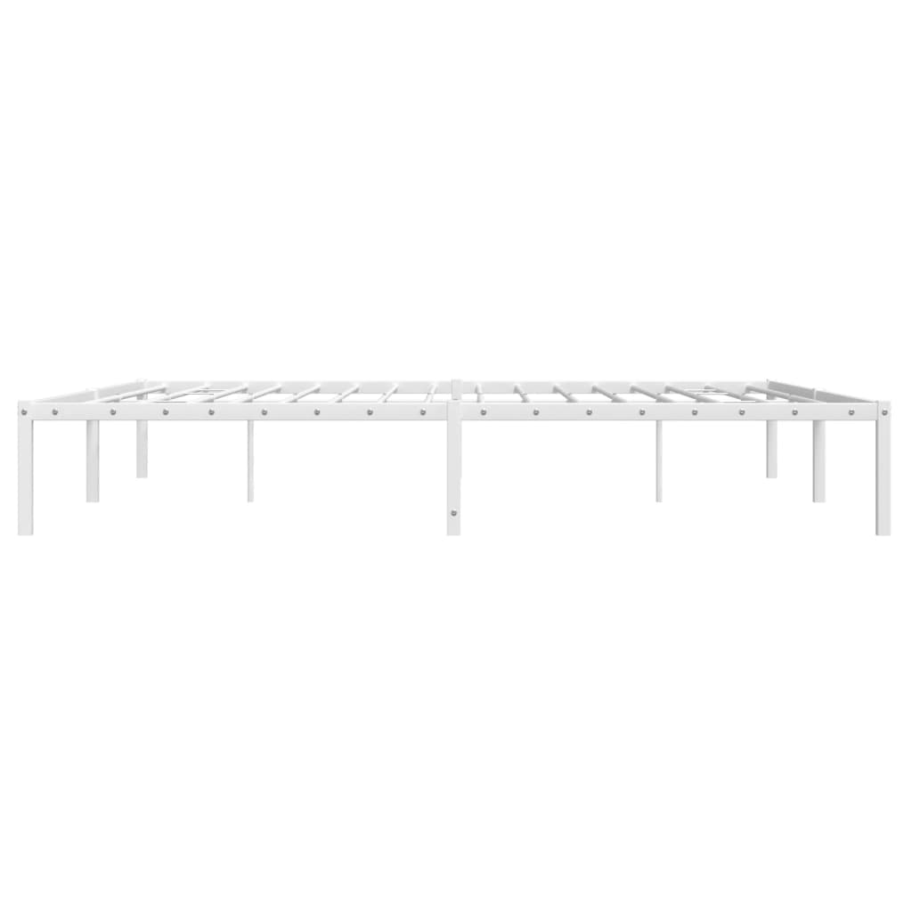 Estrutura de cama 183x213 cm metal branco