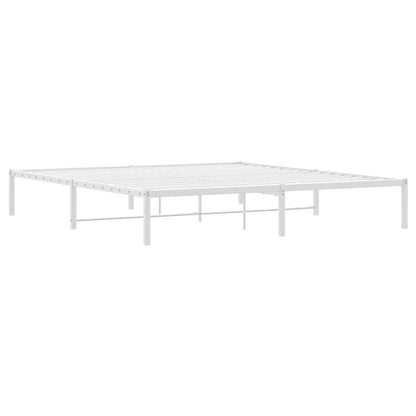 Estrutura de cama 183x213 cm metal branco