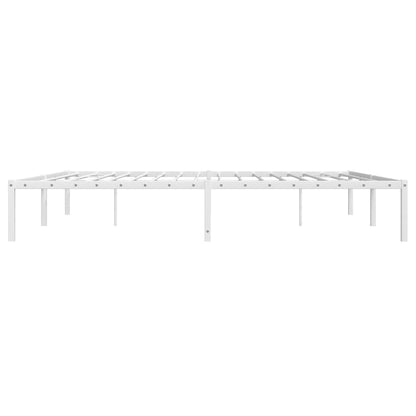 Estrutura de cama 193x203 cm metal branco