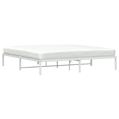 Estrutura de cama metal 200x200 cm branco