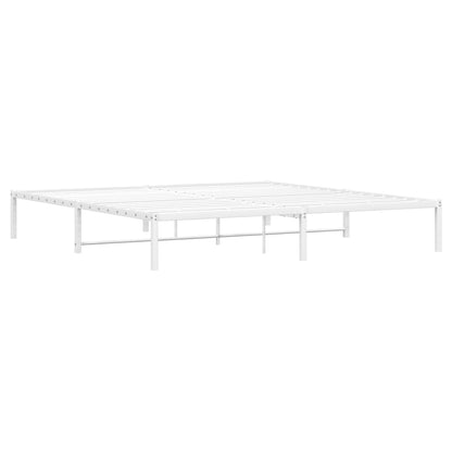 Estrutura de cama metal 200x200 cm branco