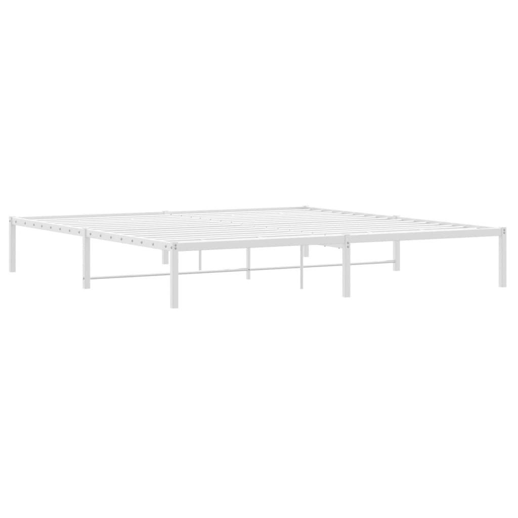 Estrutura de cama metal 200x200 cm branco