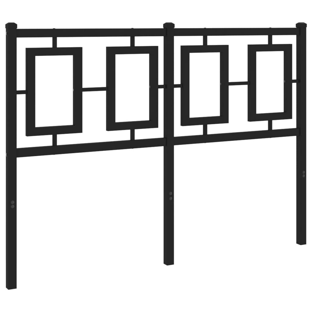 Cabeceira de cama 120 cm metal preto