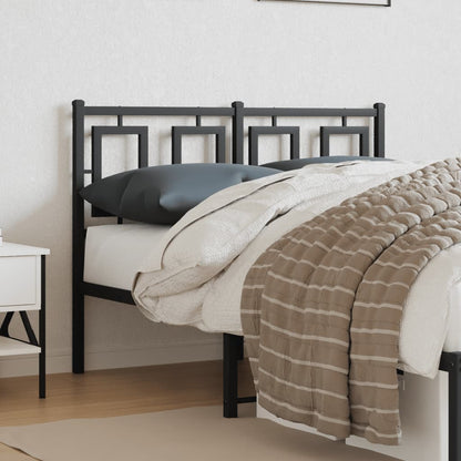 Cabeceira de cama 120 cm metal preto