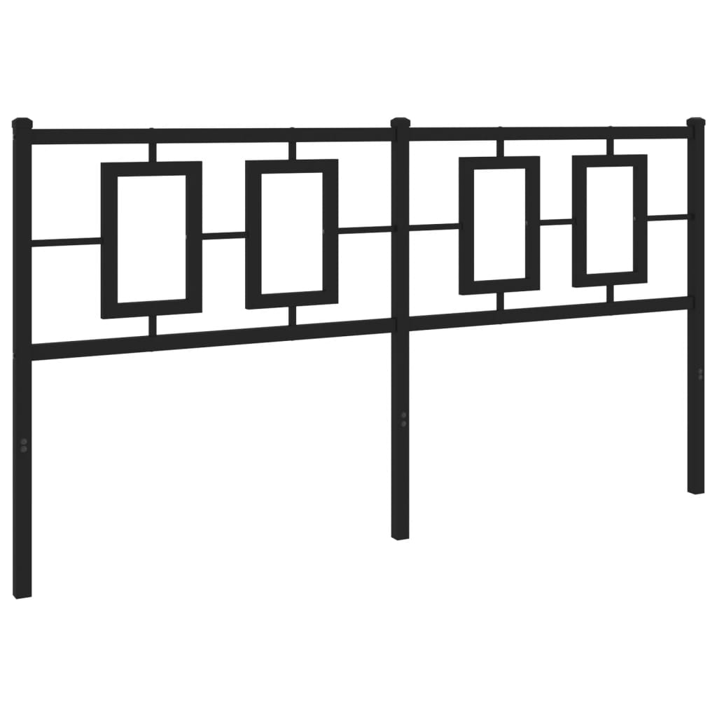 Cabeceira de cama 150 cm metal preto