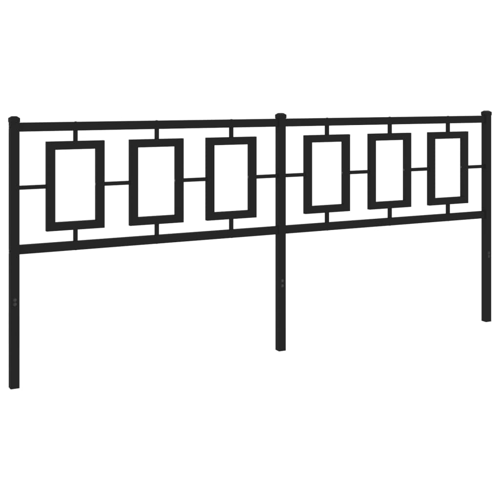 Cabeceira de cama 200 cm metal preto