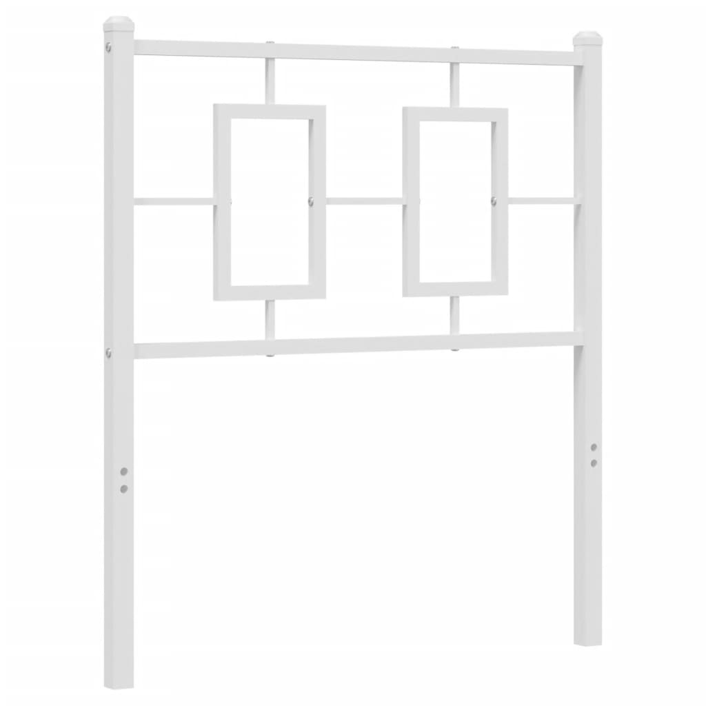 Cabeceira de cama 80 cm metal branco