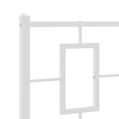 Cabeceira de cama 80 cm metal branco