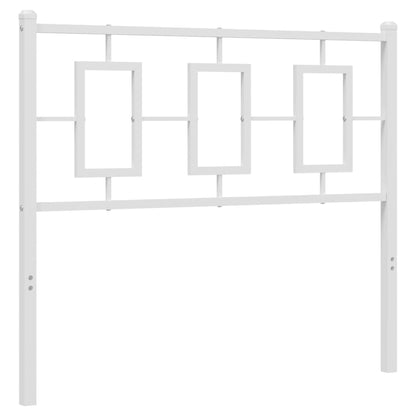 Cabeceira de cama 100 cm metal branco