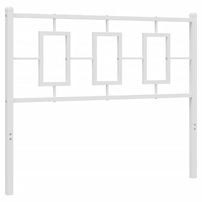 Cabeceira de cama 107 cm metal branco