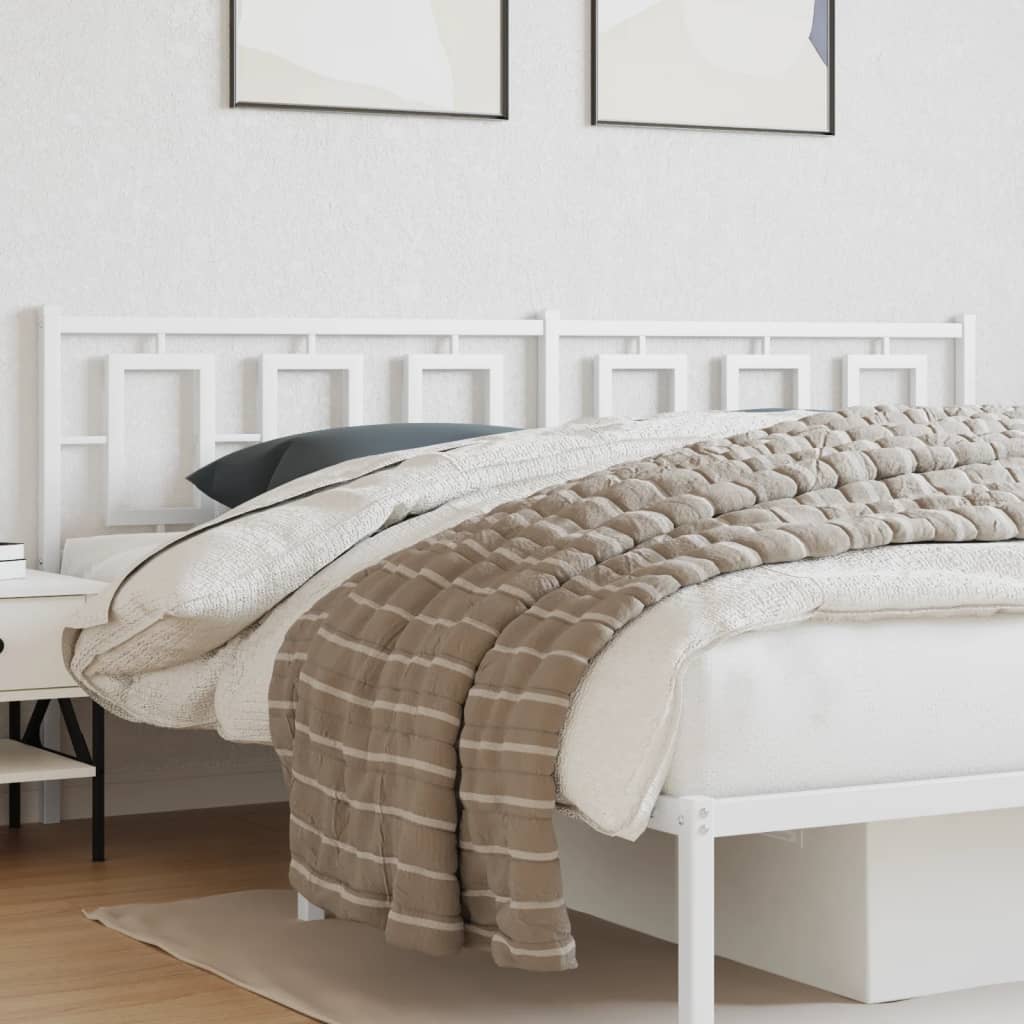 Cabeceira de cama 193 cm metal branco