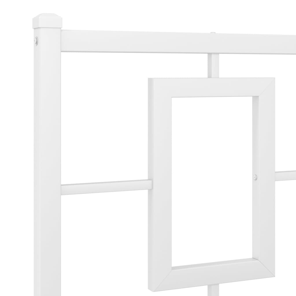 Cabeceira de cama 200 cm metal branco