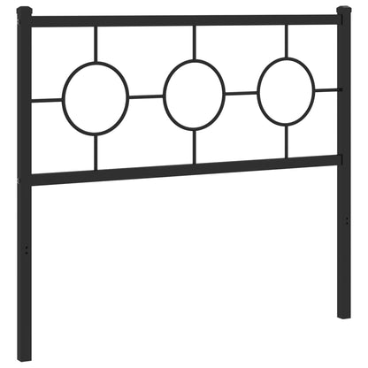 Cabeceira de cama 100 cm metal preto