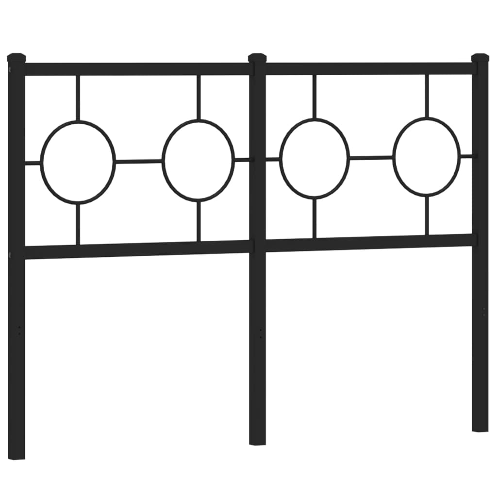 Cabeceira de cama 120 cm metal preto