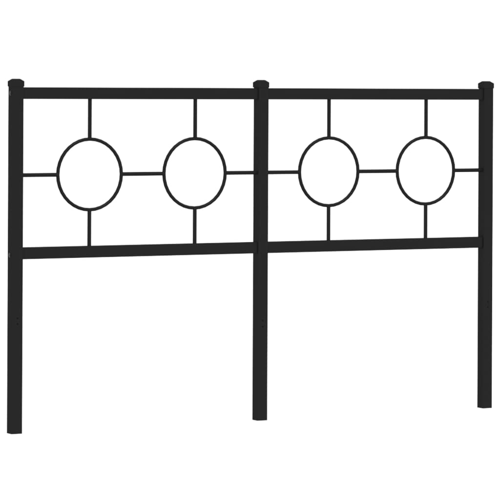 Cabeceira de cama 135 cm metal preto