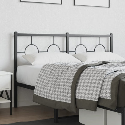 Cabeceira de cama 135 cm metal preto