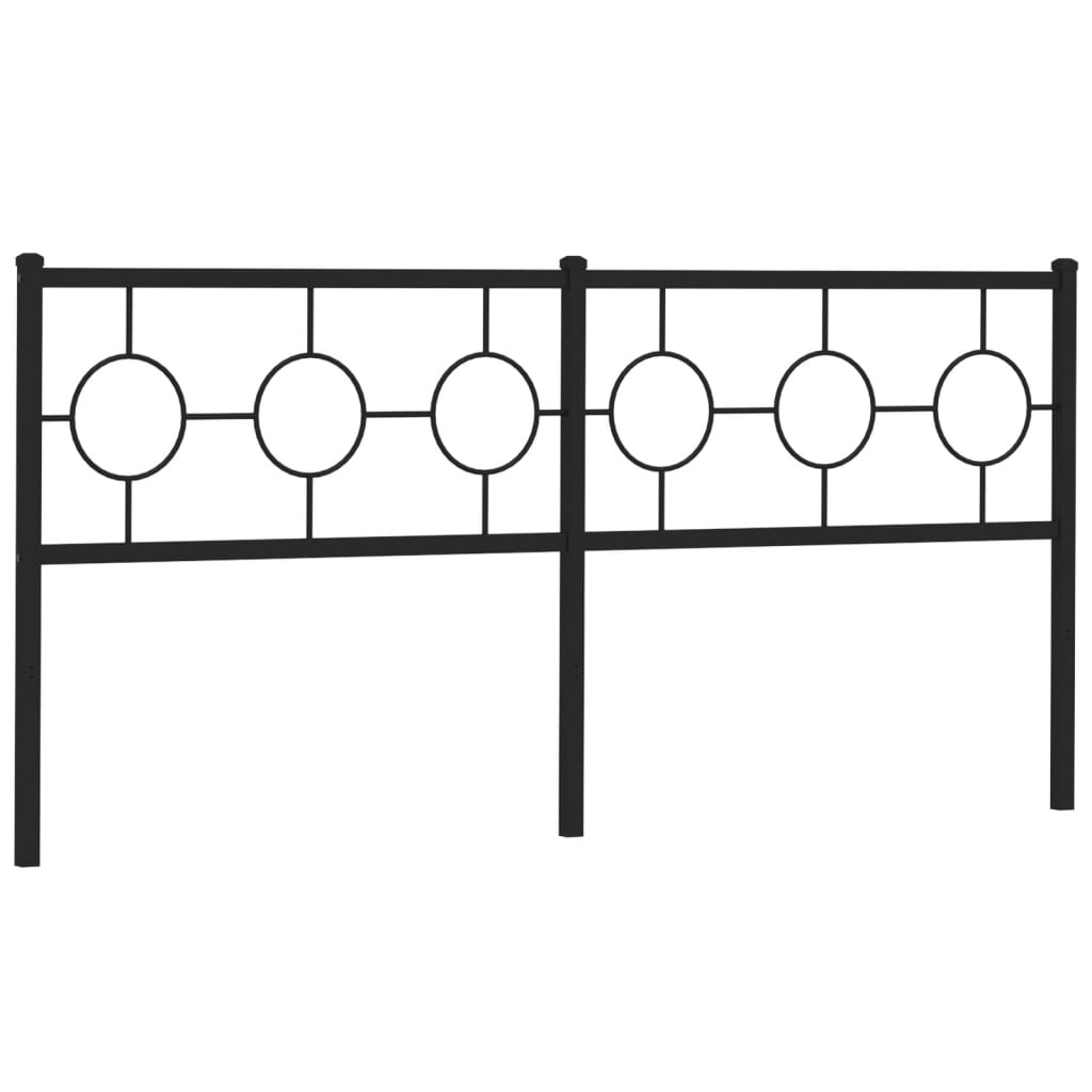 Cabeceira de cama 180 cm metal preto