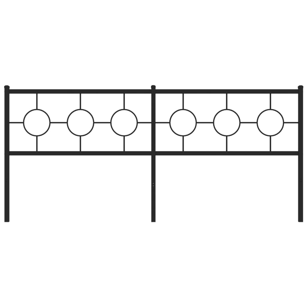 Cabeceira de cama 193 cm metal preto