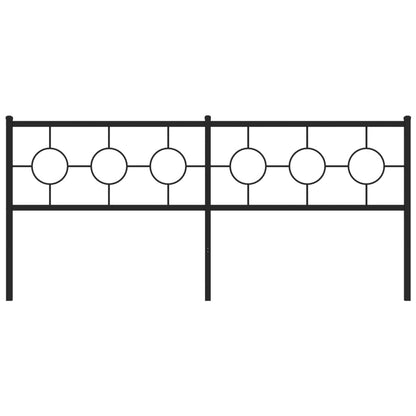 Cabeceira de cama 193 cm metal preto