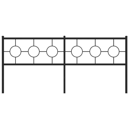 Cabeceira de cama 200 cm metal preto