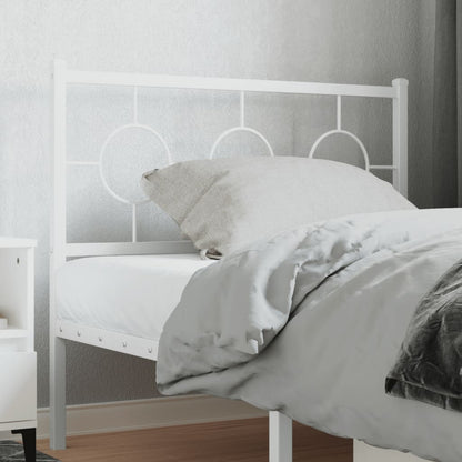 Cabeceira de cama 100 cm metal branco