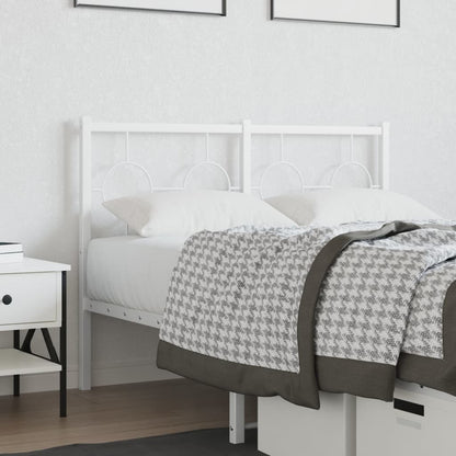 Cabeceira de cama 120 cm metal branco