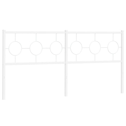 Cabeceira de cama 180 cm metal branco