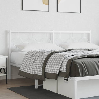 Cabeceira de cama 180 cm metal branco